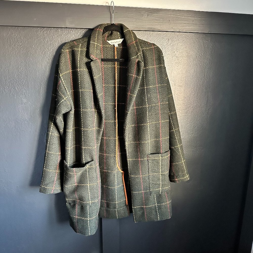 PLAID BLAZER